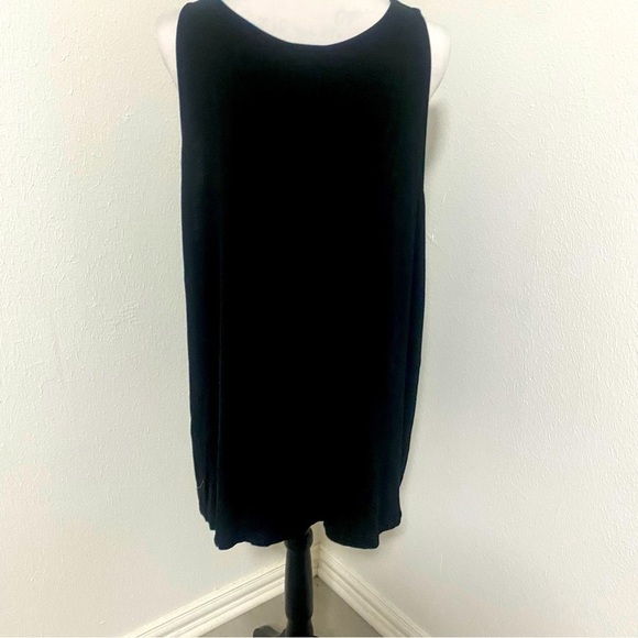 Lane Bryant Plus Size Bow Design Front Sleeveless Tank Blouse Black Size 26/28 - Picture 4 of 11